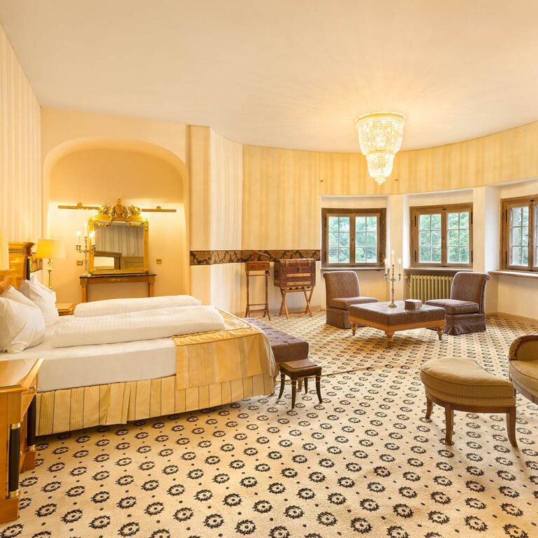 Schlafzimmer in einem der Türme